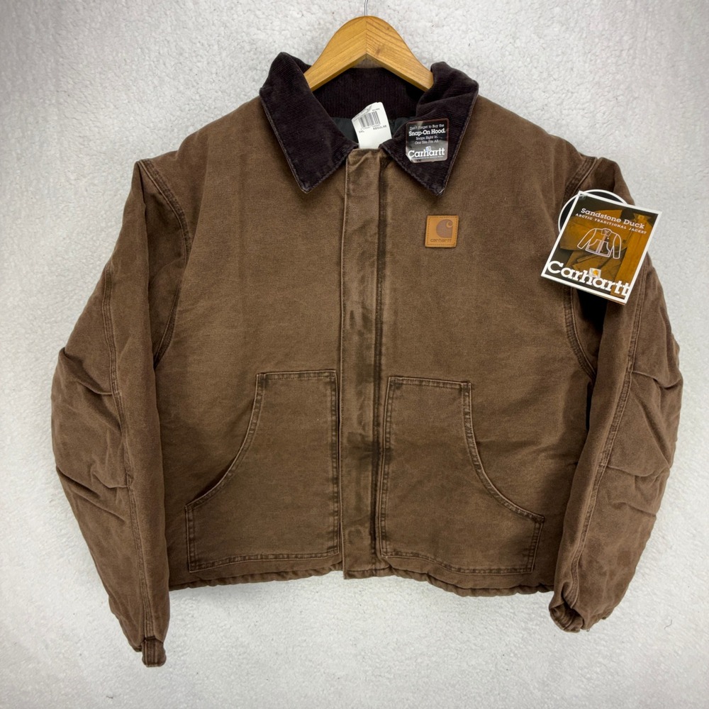 Carhartt Sandstone Jacket Arctic Quilt Lined Mens 3XL J22 CHT Brown NWT NOS